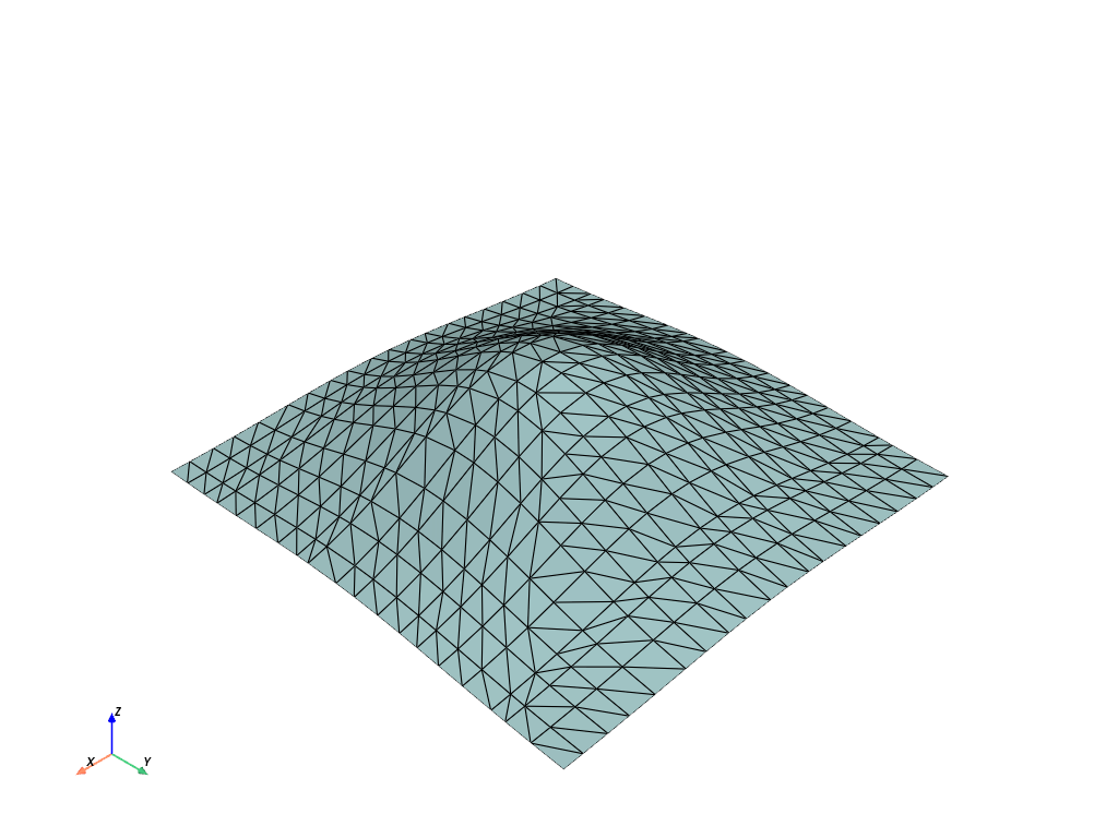 d create tri surface