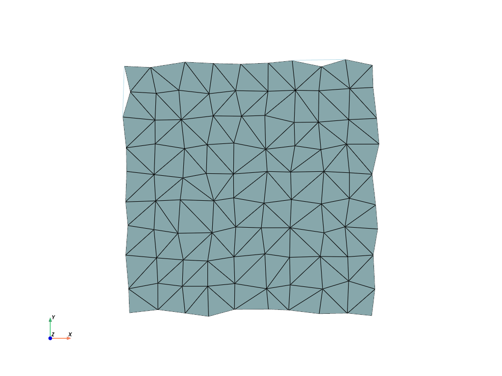 d create tri surface